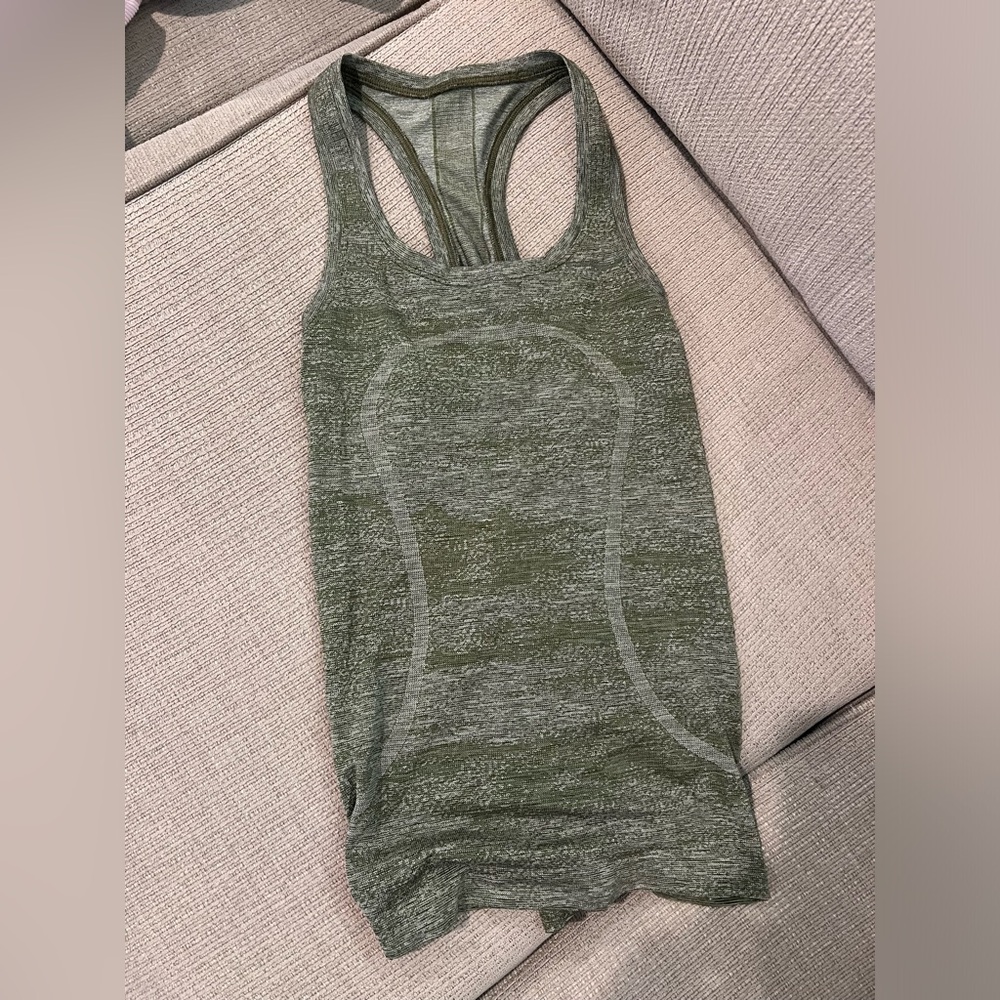 lululemon athletica Sage Green Tank Top
